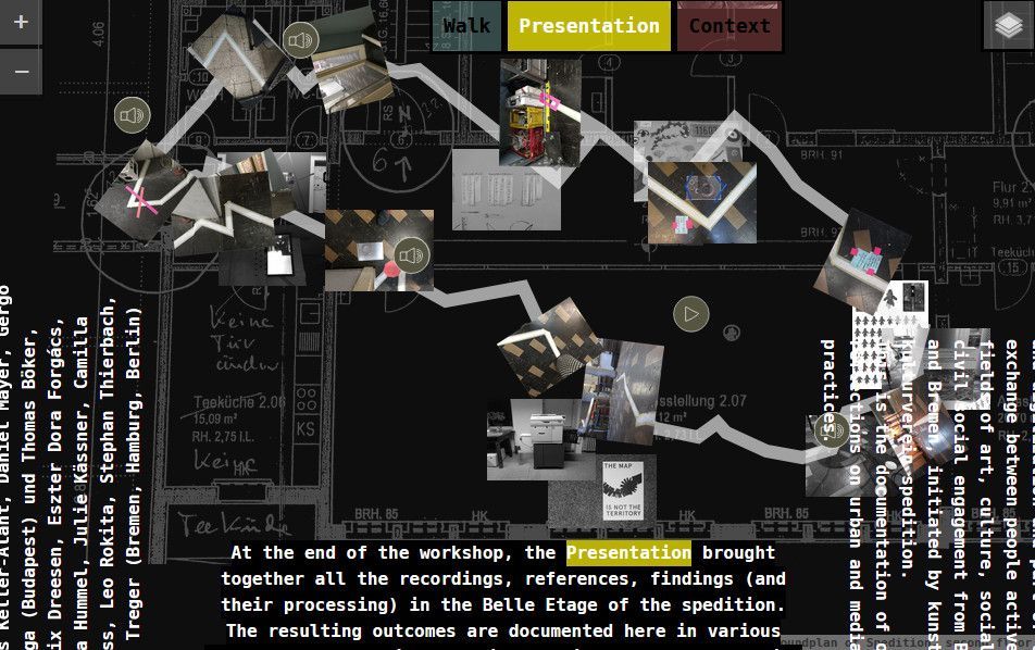 Unterseite der Website Media and Socialities zum Thema „Presentation“